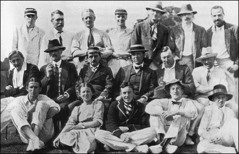Allahakbarries in 1913, with J.M. Barrie, middle row, third from left